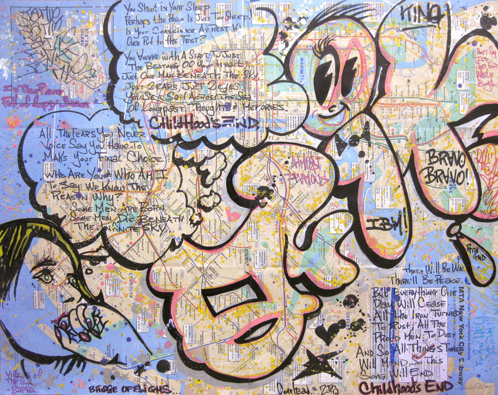QUIK - "Childhoods End" NYC Transit Map