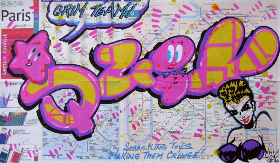 QUIK - "Grim Team" Paris Transit Map