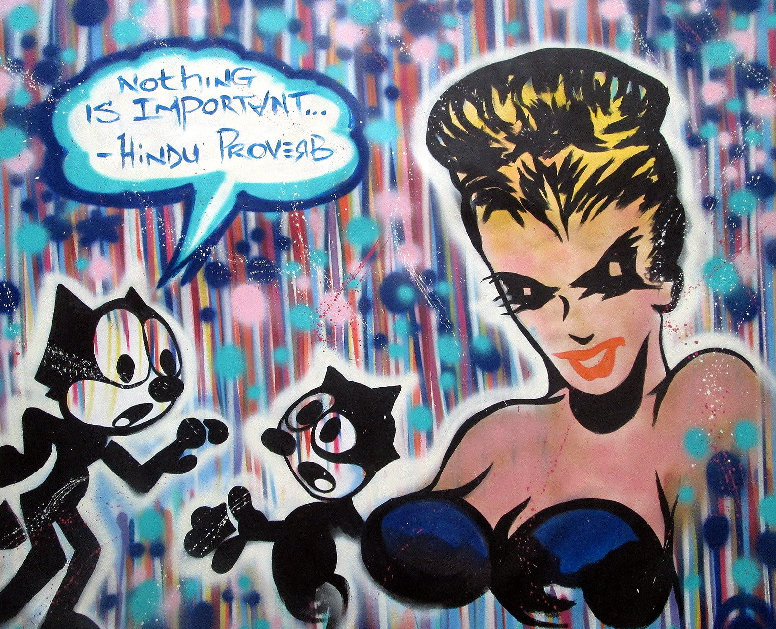 QUIK - "Hindu Proverbs"  Painting