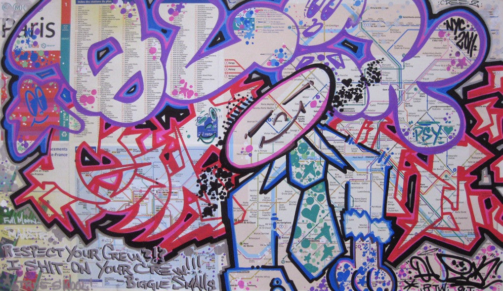 QUIK - "IBM Man" Paris Transit Map