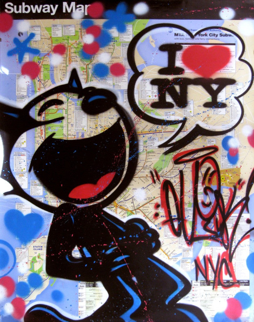 QUIK - "Felix- I Luv NY" Large Scale Map