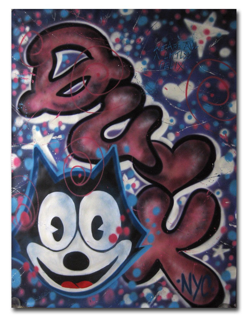 QUIK - "We are all a little Felix" Painting