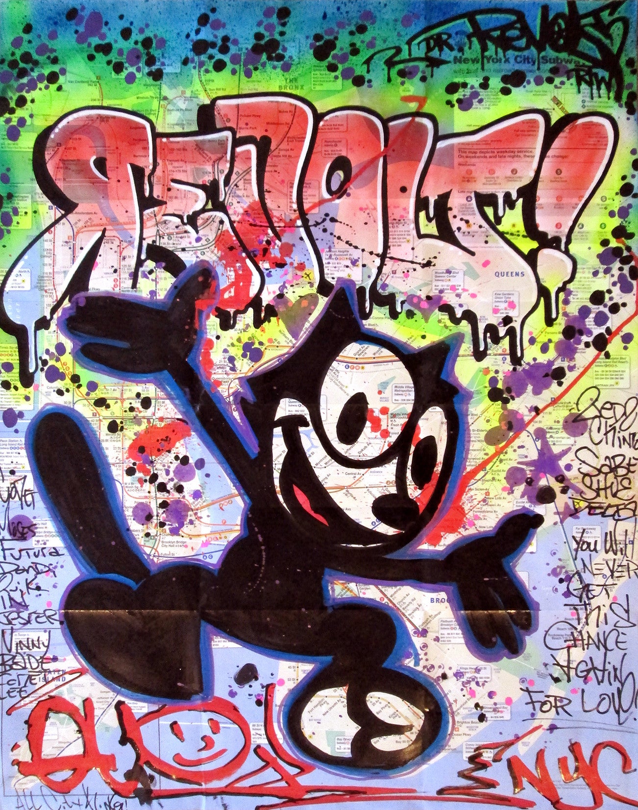 QUIK/REVOLT - "Felix" NYC Transit Map