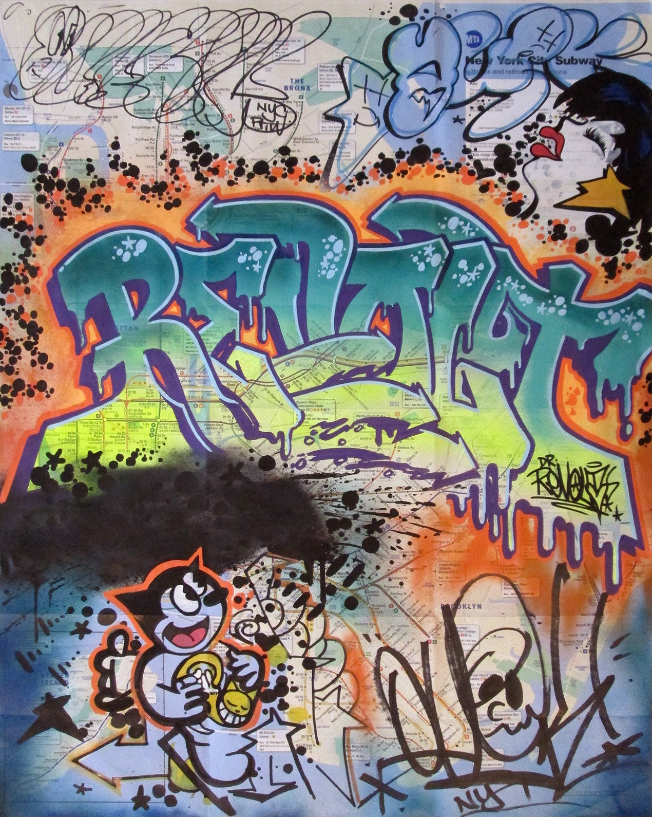 QUIK/REVOLT - "Untitled" NYC Transit Map