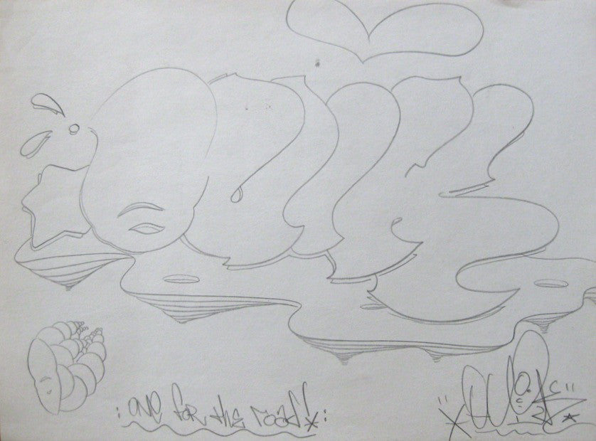 QUIK - "One for the Road" Pencil Black Book Page 1988