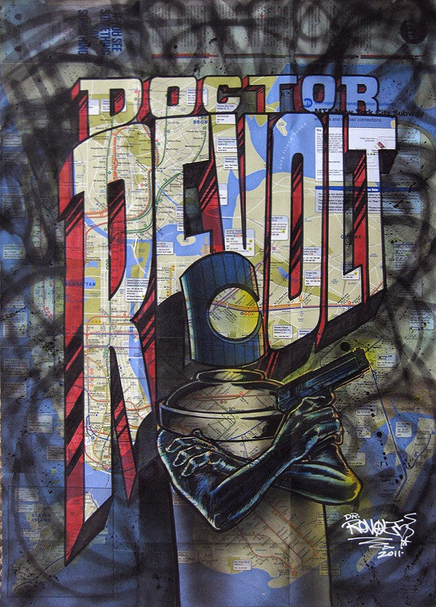 REVOLT - "Canman w/Gun" NYC Map