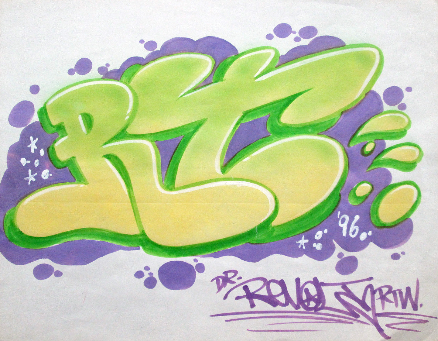 Revolt - "RT"  Black Book Piece