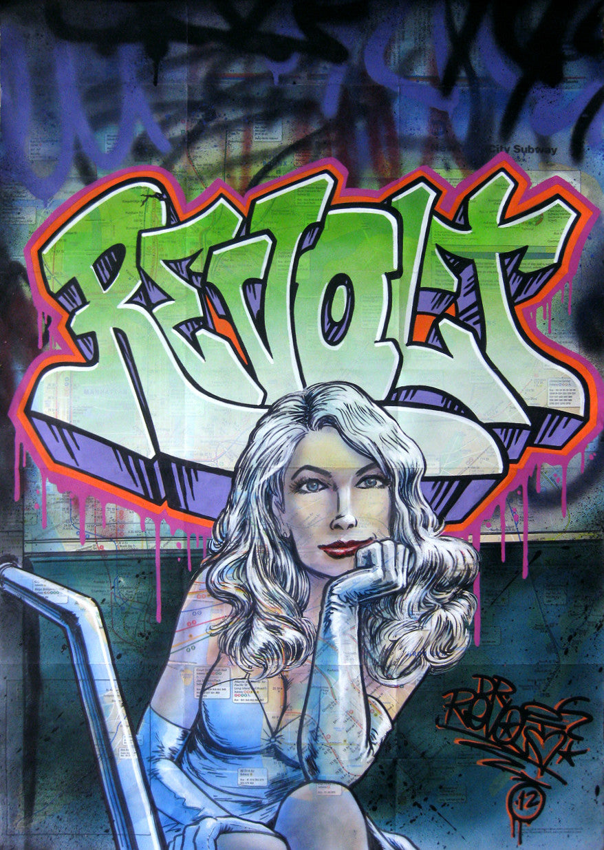REVOLT - " "Miss Subway:03.01" NYC Map