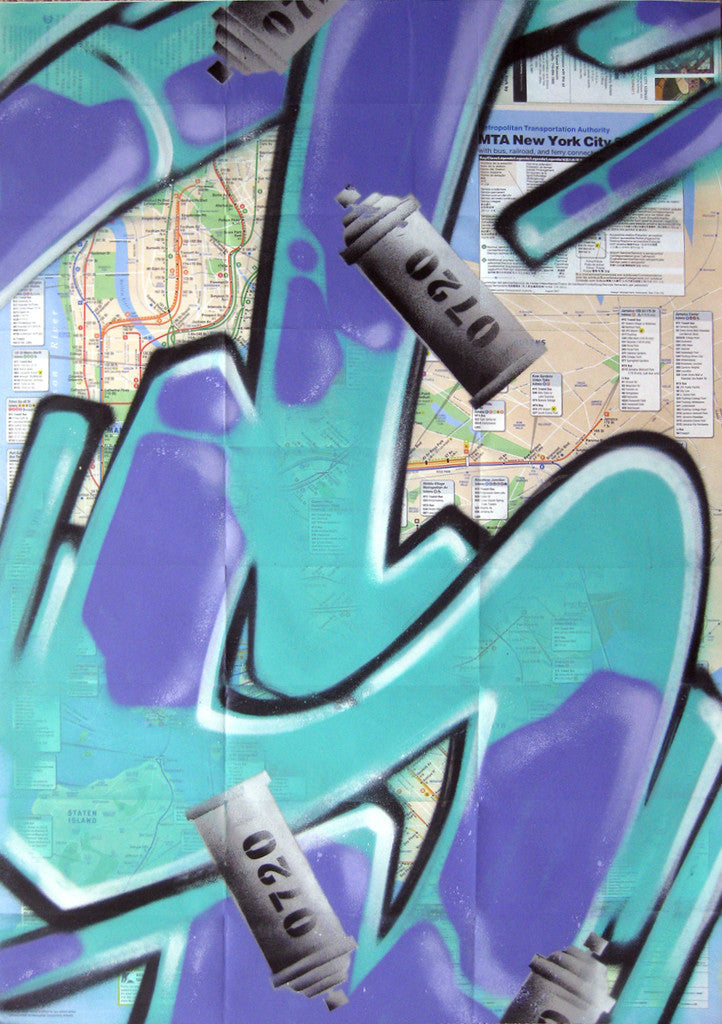 GRAFFITI ARTIST SEEN -  "S" NYC Map
