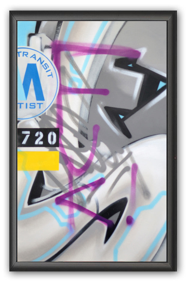 GRAFFITI ARTIST SEEN -  "Subway S #13"  Painting on paper