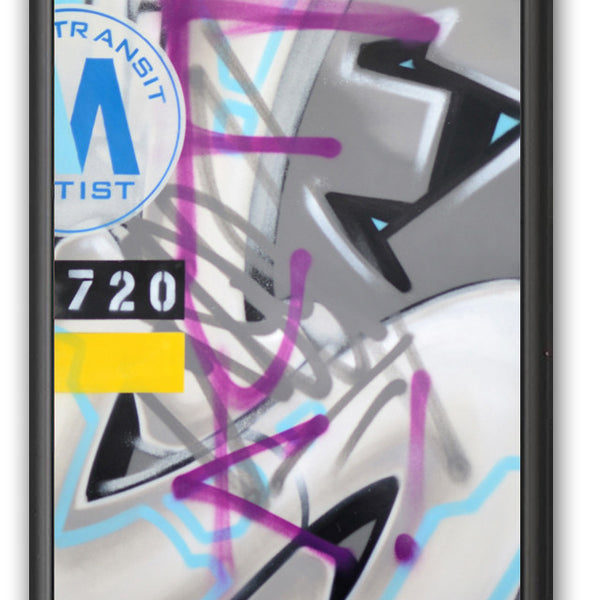 GRAFFITI ARTIST SEEN -  "Subway S #13"  Painting on paper
