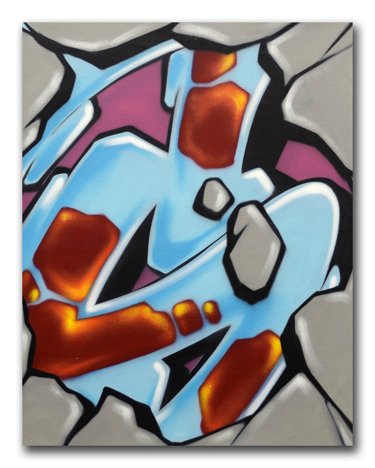 GRAFFITI ARTIST SEEN - Untitled 1- Rock Painting