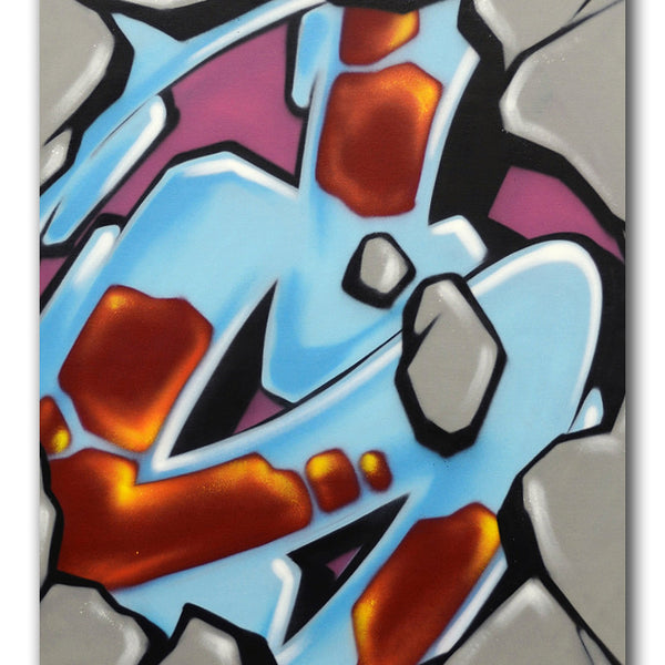 GRAFFITI ARTIST SEEN - Untitled 1- Rock Painting