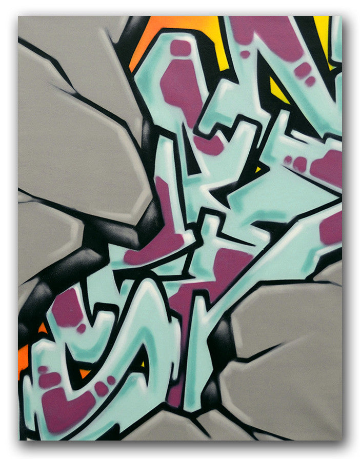 GRAFFITI ARTIST SEEN - Untitled 8- Rock Painting