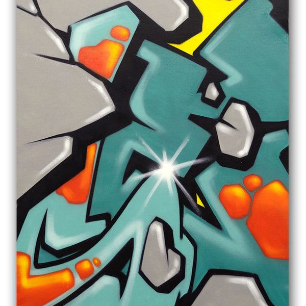 GRAFFITI ARTIST SEEN - Untitled 2- Rock Painting & QUIK Jamie Map & COPE2 Post No Bills