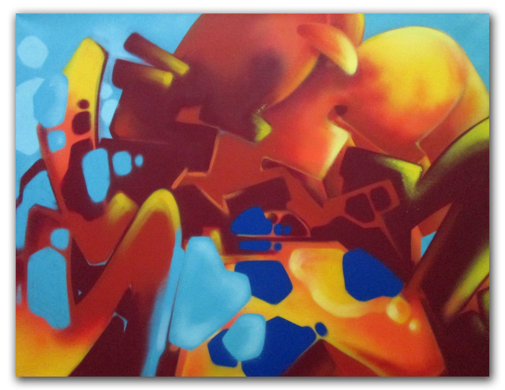 GRAFFITI ARTIST SEEN -  "SEEN Abstract"  Painting on Canvas