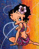 GRAFFITI ARTIST SEEN  -  "BETTY BOOP"  Aerosol on  Canvas