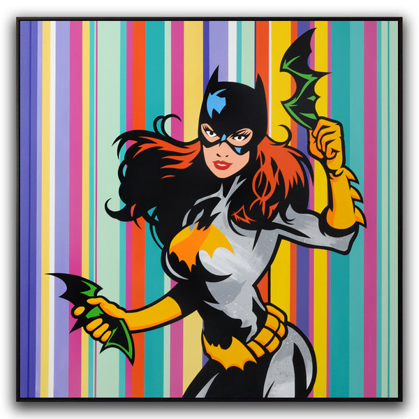 SEEN  -  "Batgirl"  Aerosol on  Canvas
