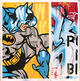 GRAFFITI ARTIST SEEN  -  "Batman"  Aerosol on  Canvas