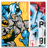 GRAFFITI ARTIST SEEN  -  "Batman"  Aerosol on  Canvas