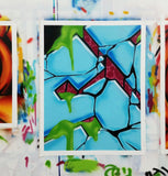 GRAFFITI ARTIST SEEN  -  "Block Buster Cracked S"  Aerosol on  Canvas