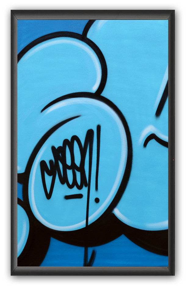 GRAFFITI ARTIST SEEN - "Bubble #13" Painting on paper