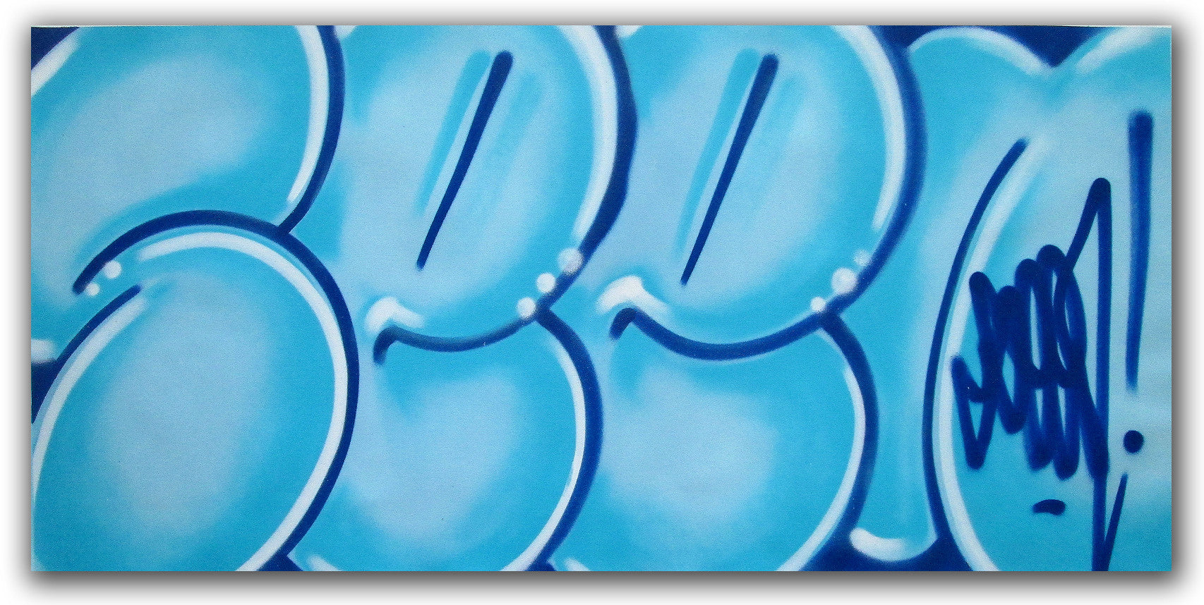 GRAFFITI ARTIST SEEN - "Classic Bubble 7" Painting