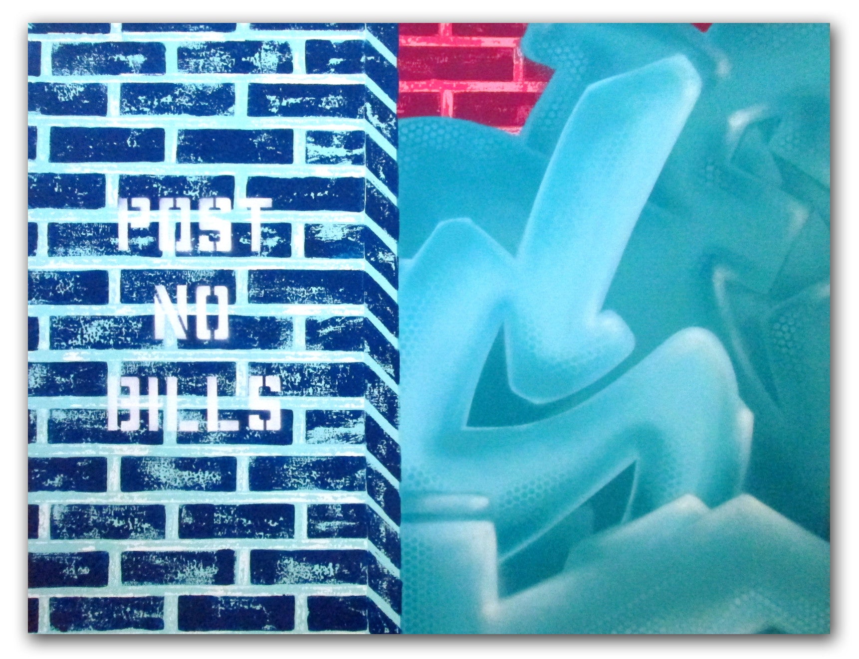 GRAFFITI ARTIST SEEN - "Post No Bills" Painting