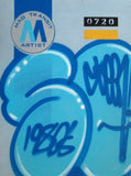 GRAFFITI ARTIST SEEN  -  "MTA - Stretched" 24x32"  Aerosol on  Linen