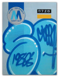 GRAFFITI ARTIST SEEN  -  "MTA - Stretched" 24x32"  Aerosol on  Linen