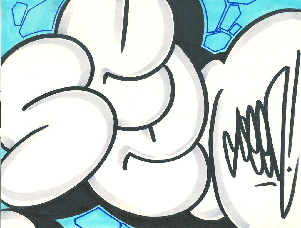 GRAFFITI ARTIST SEEN - Bubble 21- Drawing