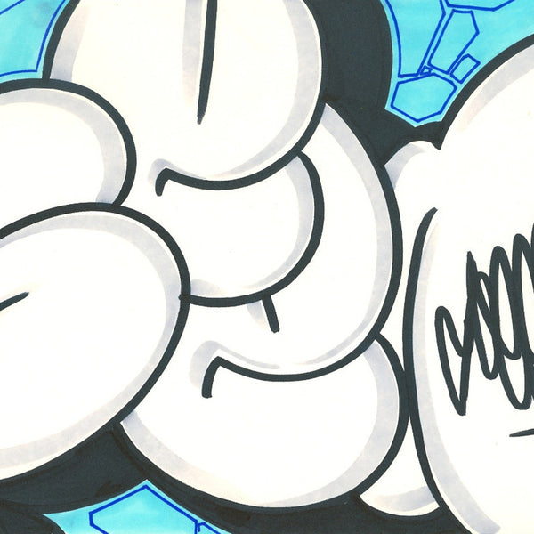 GRAFFITI ARTIST SEEN - Bubble 21- Drawing