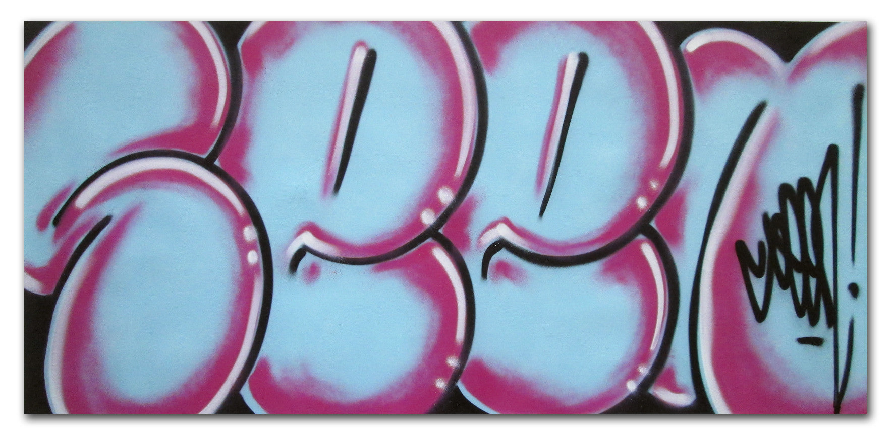 GRAFFITI ARTIST SEEN - "Classic Bubble 2" Painting