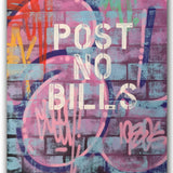 GRAFFITI ARTIST SEEN  -  "Wall 1"  Aerosol on  Canvas