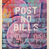 GRAFFITI ARTIST SEEN  -  "Wall 1"  Aerosol on  Canvas