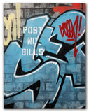 GRAFFITI ARTIST SEEN  -  "Wall 3"  Aerosol on  Canvas