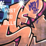 GRAFFITI ARTIST SEEN  -  "Wall 8"  Aerosol on  Canvas