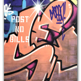 GRAFFITI ARTIST SEEN  -  "Wall 8"  Aerosol on  Canvas