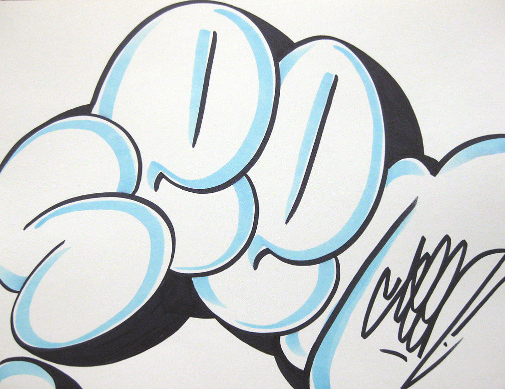 GRAFFITI ARTIST SEEN - Bubble 21- Drawing | DirtyPilot