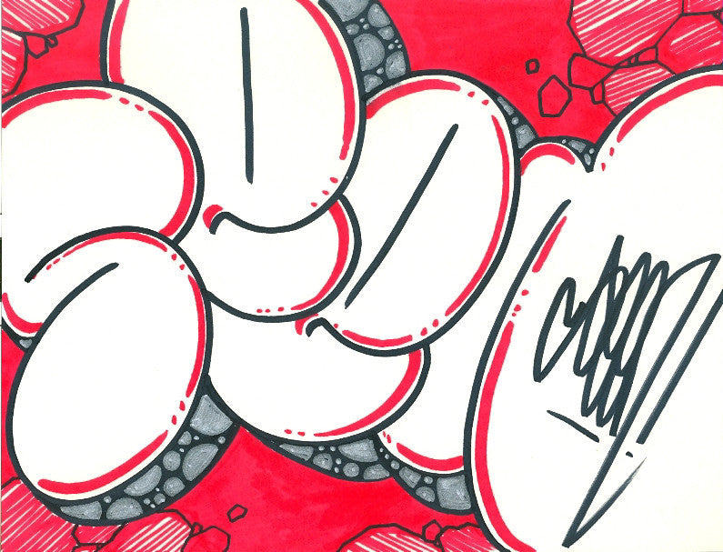 GRAFFITI ARTIST SEEN - Bubble 2- Drawing