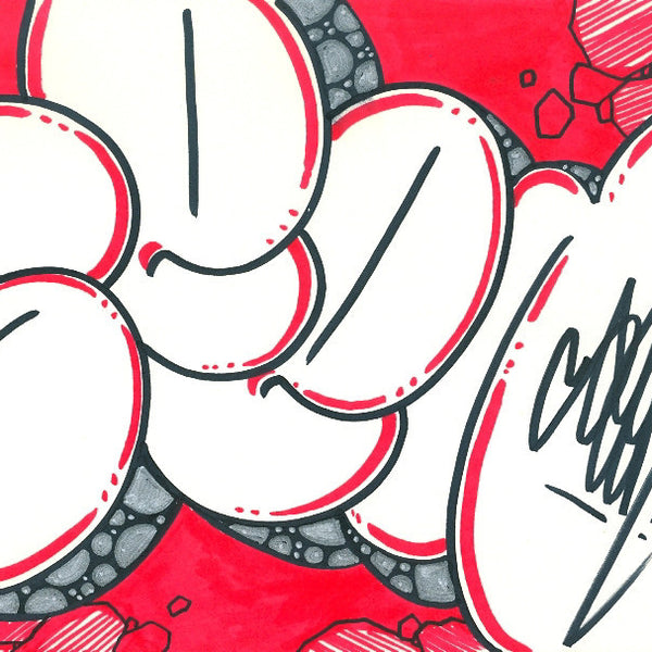 GRAFFITI ARTIST SEEN - Bubble 2- Drawing