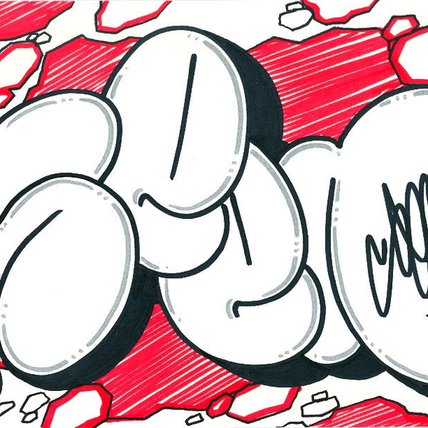 GRAFFITI ARTIST SEEN - Bubble 6- Drawing