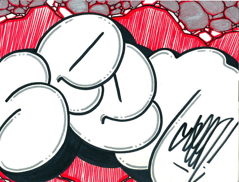 GRAFFITI ARTIST SEEN - Bubble 4- Drawing