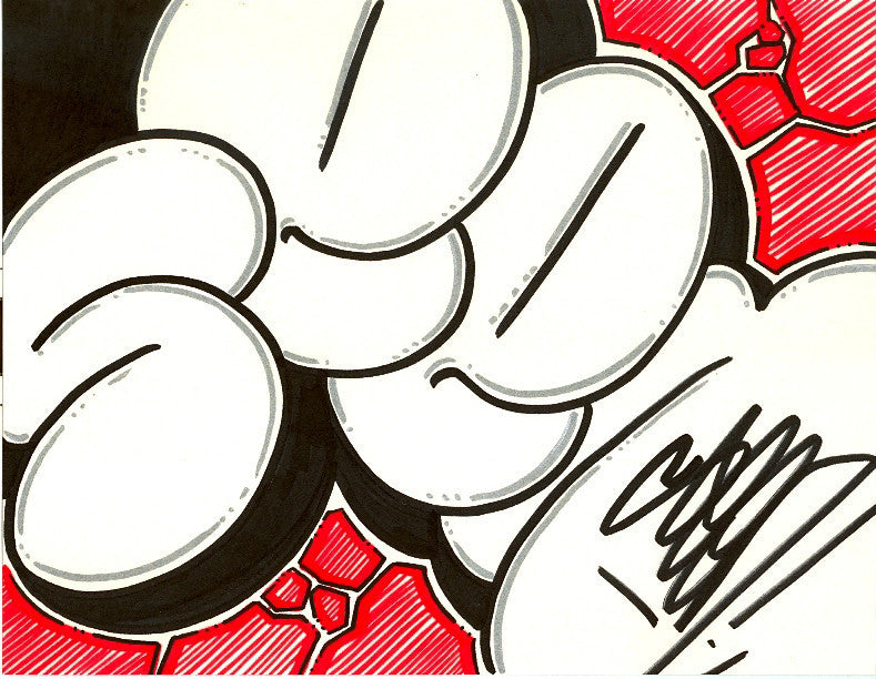 GRAFFITI ARTIST SEEN - Bubble 5- Drawing