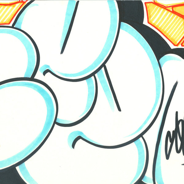 GRAFFITI ARTIST SEEN - Bubble Blue- Drawing
