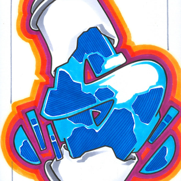 GRAFFITI ARTIST SEEN - Classic Can - Drawing