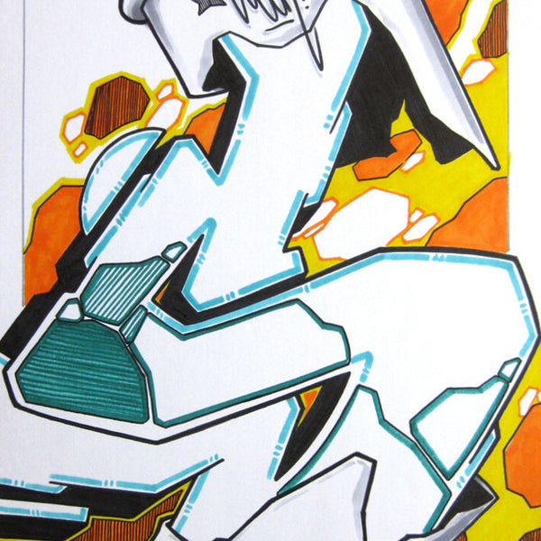 GRAFFITI ARTIST SEEN - Can- Drawing 11x17