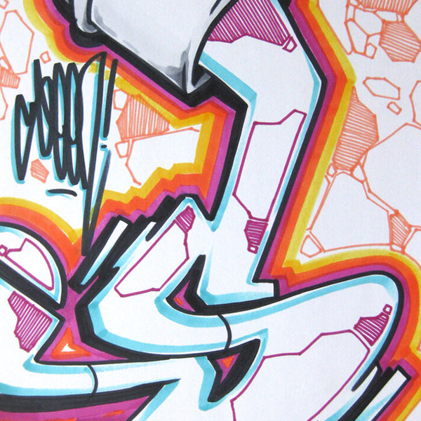 GRAFFITI ARTIST SEEN - Can #9- Drawing 11x17