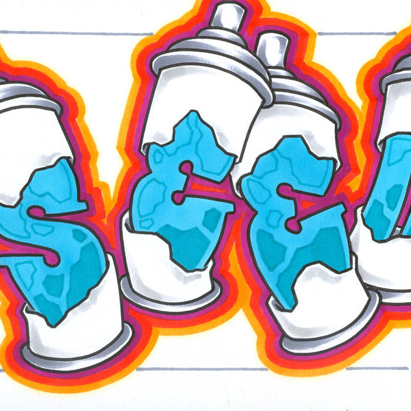 GRAFFITI ARTIST SEEN - Cans- Drawing