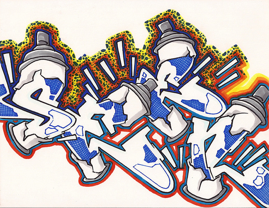 GRAFFITI ARTIST SEEN - Cans- Drawing